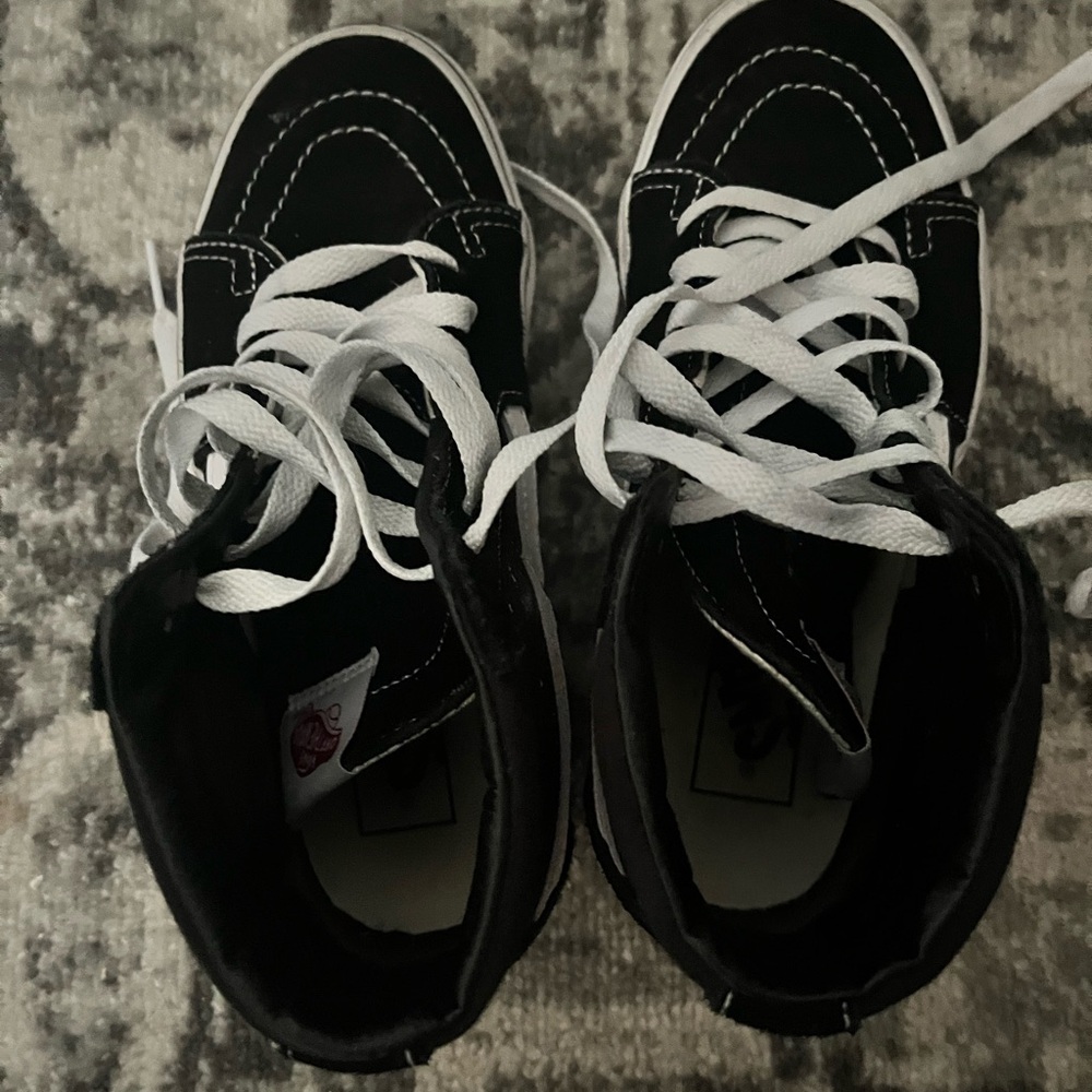 Vans Kids Black High-Top Sneakers - Picture 3 of 5